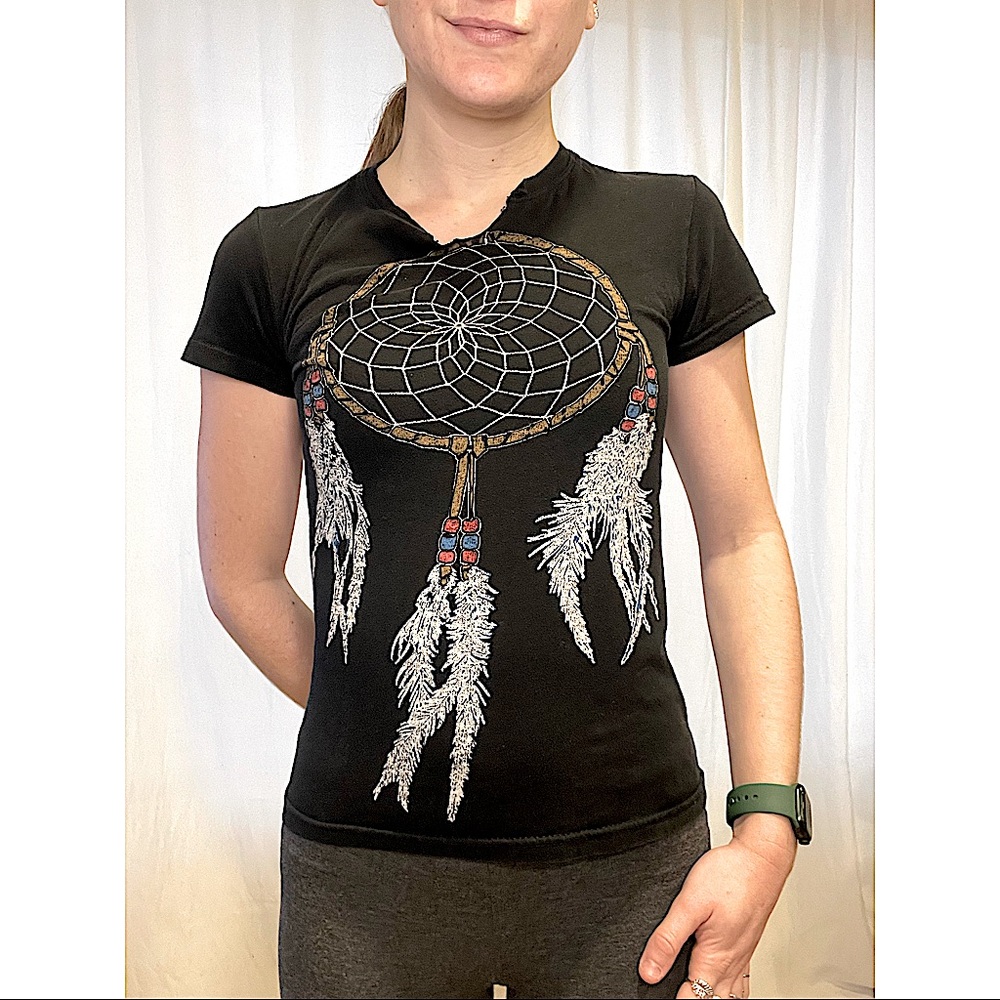 no star Dreamcatcher Black T-shirt